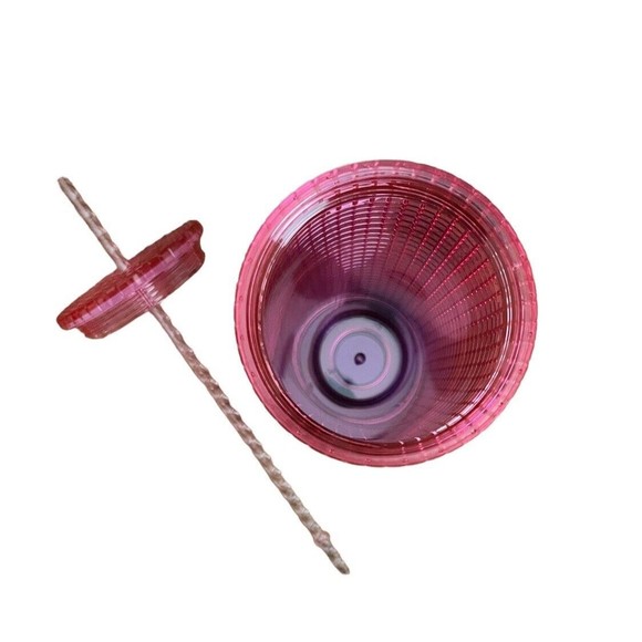 Starbucks Tumbler Pink Purple Grid Ombre Gradient Cold Cup Swirl Straw Venti - Picture 5 of 5